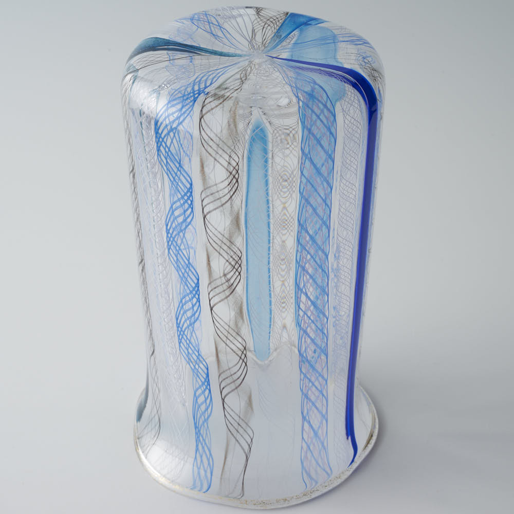 ガラス作家 北形槙子 彩色LACE tumbler (BL/BK) ガラス作家 北形槙子 ガラスもの