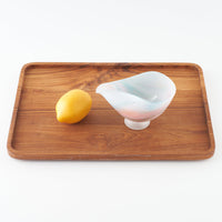 ガラス作家 飯田桜子 Underneath 片口 ピンク×ブルー ガラス作家 飯田桜子 ガラスもの