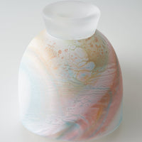 ガラス作家 飯田桜子 Underneath 片口 ピンク×ブルー ガラス作家 飯田桜子 ガラスもの