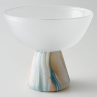 ガラス作家 飯田桜子 Underneath 盃 ピンク×ブルー ガラス作家 飯田桜子 ガラスもの