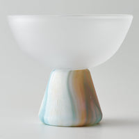 ガラス作家 飯田桜子 Underneath 盃 ピンク×ブルー ガラス作家 飯田桜子 ガラスもの