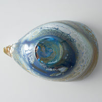 ガラス作家 飯田桜子 Underneath 片口 ブルー×グリーン ガラス作家 飯田桜子 ガラスもの