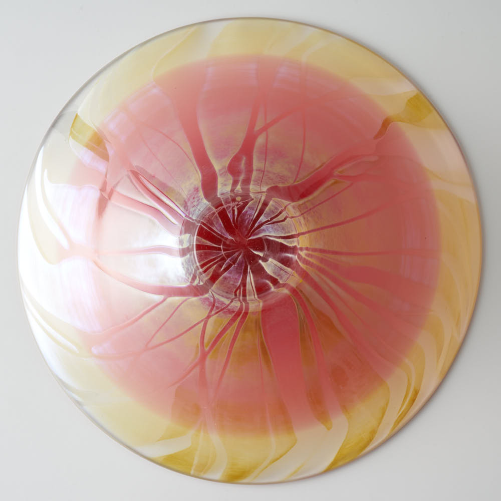 ガラス作家 飯田桜子 夕映えの刻 中鉢 ガラス作家 飯田桜子 ガラスもの