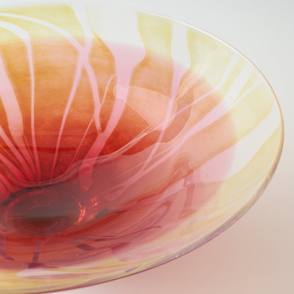 ガラス作家 飯田桜子 夕映えの刻 中鉢 ガラス作家 飯田桜子 ガラスもの