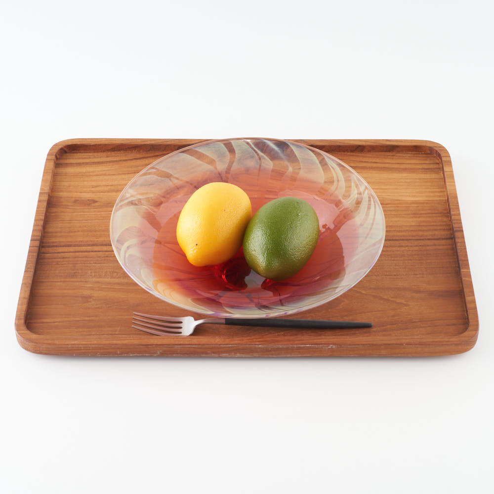 ガラス作家 飯田桜子 夕映えの刻 中鉢 ガラス作家 飯田桜子 ガラスもの