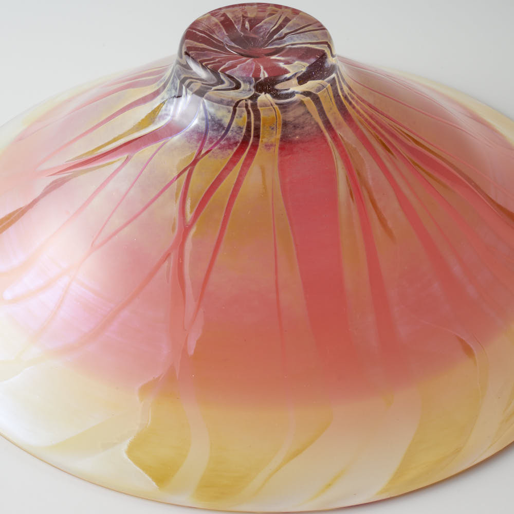 ガラス作家 飯田桜子 夕映えの刻 中鉢 ガラス作家 飯田桜子 ガラスもの