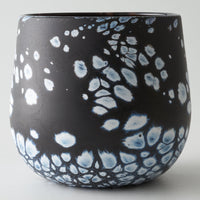 ガラス作家 飯田桜子 石墨紋 ロックグラス ガラス作家 飯田桜子 ガラスもの