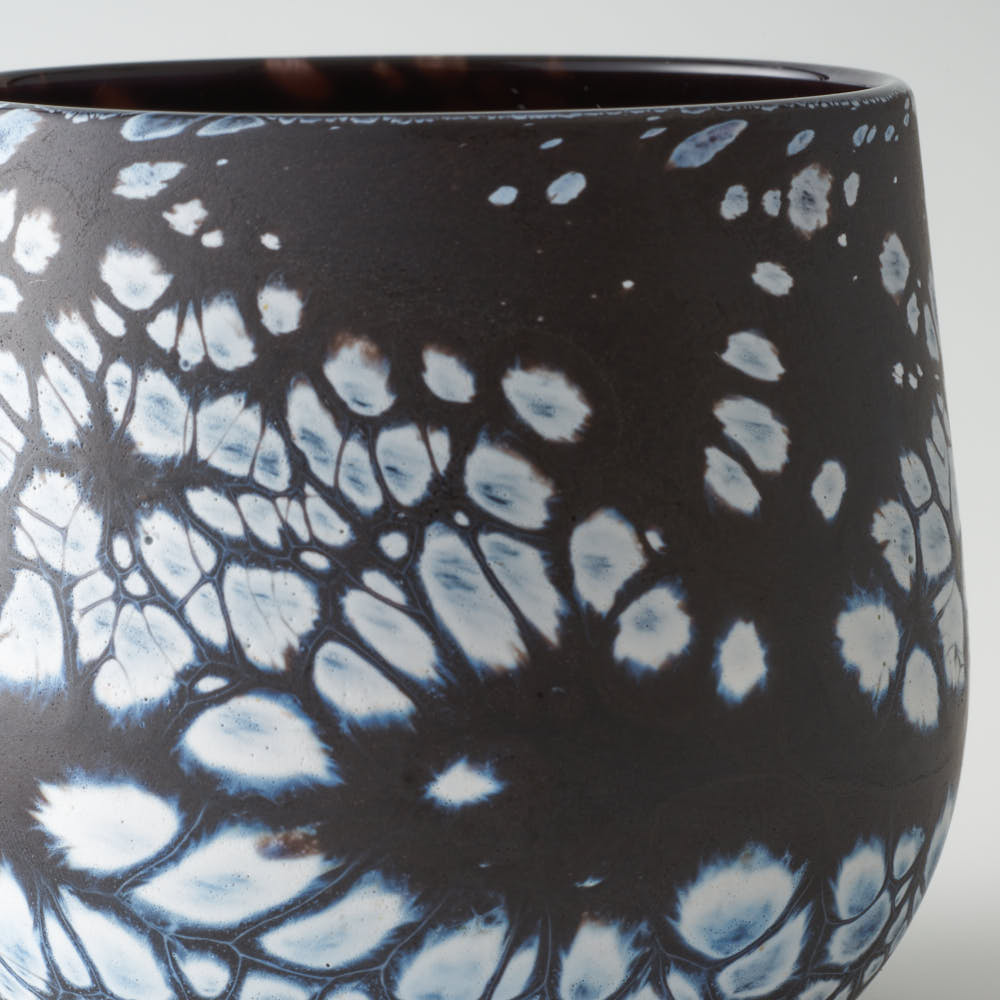 ガラス作家 飯田桜子 石墨紋 ロックグラス ガラス作家 飯田桜子 ガラスもの