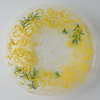 APLICO GLASS ミモザリースプレート APLICO GLASS ガラスもの