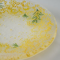 APLICO GLASS ミモザリースプレート APLICO GLASS ガラスもの