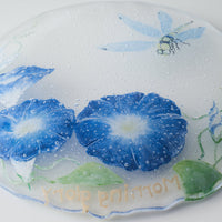 APLICO GLASS 朝顔蜻蛉硝子丸皿 APLICO GLASS ガラスもの