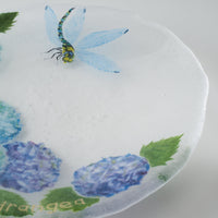 APLICO GLASS 紫陽花蜻蛉硝子丸皿 APLICO GLASS ガラスもの