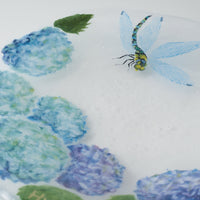 APLICO GLASS 紫陽花蜻蛉硝子丸皿 APLICO GLASS ガラスもの