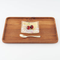 APLICO GLASS 富士桜金硝子角皿 APLICO GLASS ガラスもの