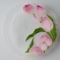 APLICO GLASS 鬱金香硝子丸皿(チューリップ) APLICO GLASS ガラスもの