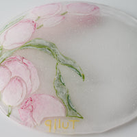 APLICO GLASS 鬱金香硝子丸皿(チューリップ) APLICO GLASS ガラスもの
