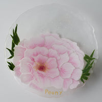 APLICO GLASS 牡丹硝子丸皿 APLICO GLASS ガラスもの