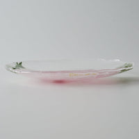 APLICO GLASS 牡丹硝子丸皿 APLICO GLASS ガラスもの
