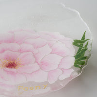 APLICO GLASS 牡丹硝子丸皿 APLICO GLASS ガラスもの