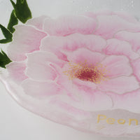 APLICO GLASS 牡丹硝子丸皿 APLICO GLASS ガラスもの