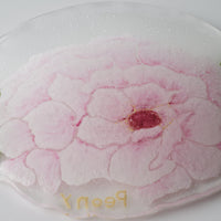 APLICO GLASS 牡丹硝子丸皿 APLICO GLASS ガラスもの