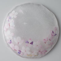 APLICO GLASS 桜硝子丸皿 APLICO GLASS ガラスもの