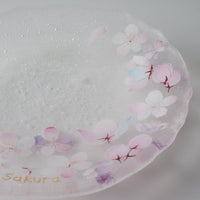 APLICO GLASS 桜硝子丸皿 APLICO GLASS ガラスもの