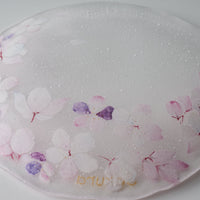 APLICO GLASS 桜硝子丸皿 APLICO GLASS ガラスもの