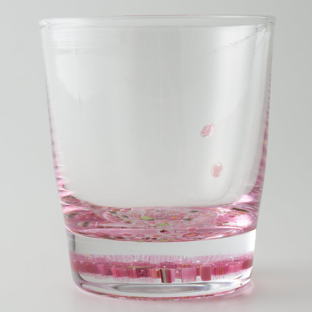 ガラス作家 三留  舞 桜咲く グラス ガラス作家 三留舞 ガラスもの