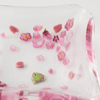 ガラス作家 三留 舞 桜咲く まめ皿 ガラス作家 三留舞 ガラスもの
