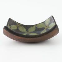 作家 園田空也 スリップウェア 角豆鉢 緑花 生楽陶苑 陶磁器作家もの