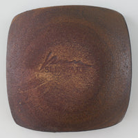 作家 園田空也 スリップウェア 角豆鉢 緑花 生楽陶苑 陶磁器作家もの