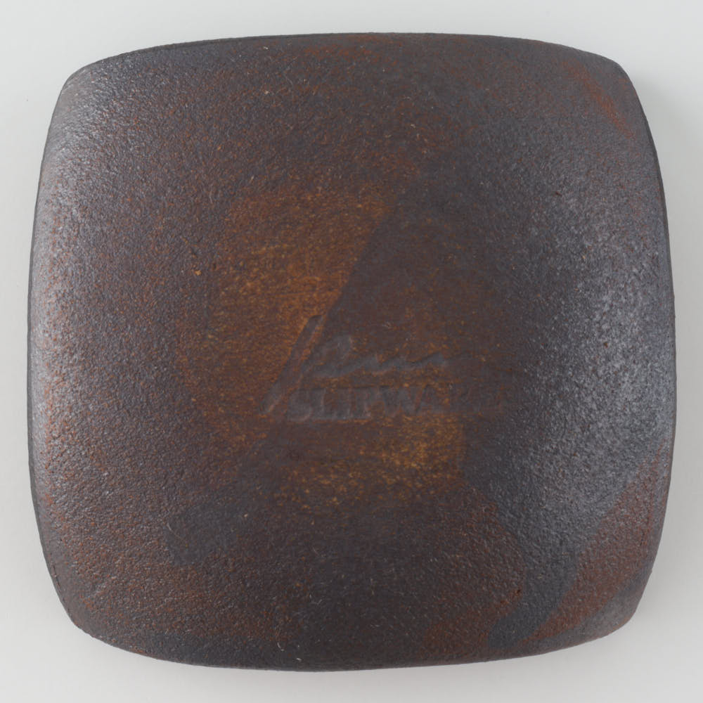 作家 園田空也 スリップウェア 角豆鉢 黄花 生楽陶苑 陶磁器作家もの