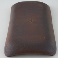 作家 園田空也 スリップウェア 角皿 緑花 生楽陶苑 陶磁器作家もの