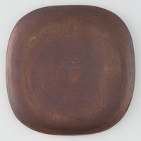 作家 園田空也 スリップウェア パン皿 緑花 生楽陶苑 陶磁器作家もの