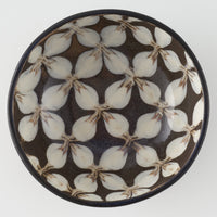 作家 園田空也 スリップウェア 小鉢 白花 生楽陶苑 陶磁器作家もの