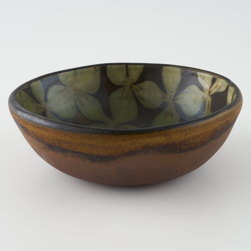 作家 園田空也 スリップウェア 小鉢 緑花 生楽陶苑 陶磁器作家もの