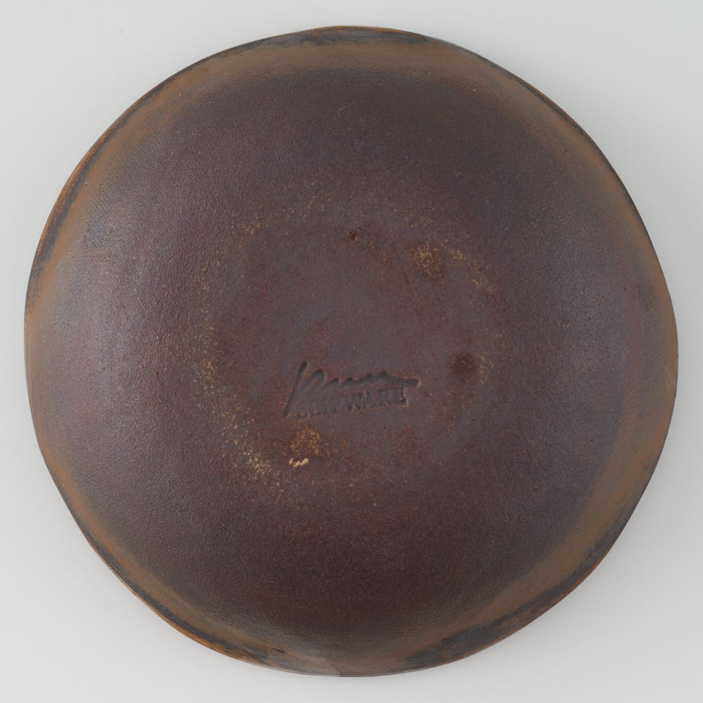 作家 園田空也 スリップウェア 小鉢 黄花 生楽陶苑 陶磁器作家もの