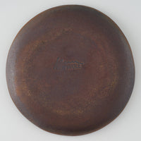 作家 園田空也 スリップウェア 5寸平皿 緑花 生楽陶苑 陶磁器作家もの