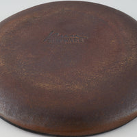 作家 園田空也 スリップウェア 5寸平皿 緑花 生楽陶苑 陶磁器作家もの