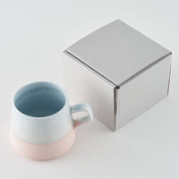 美濃焼 伸光窯 パステルジュレ スクエアマグ ブルー×ピンク 美濃焼 伸光窯 美濃焼
