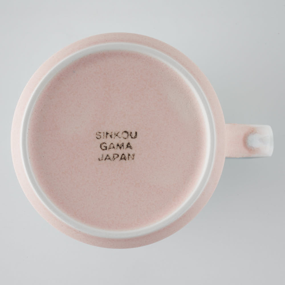 美濃焼 伸光窯 パステルジュレ スクエアマグ ブルー×ピンク 美濃焼 伸光窯 美濃焼