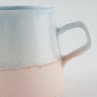 美濃焼 伸光窯 パステルジュレ スクエアマグ ブルー×ピンク 美濃焼 伸光窯 美濃焼