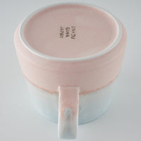 美濃焼 伸光窯 パステルジュレ スクエアマグ ブルー×ピンク 美濃焼 伸光窯 美濃焼