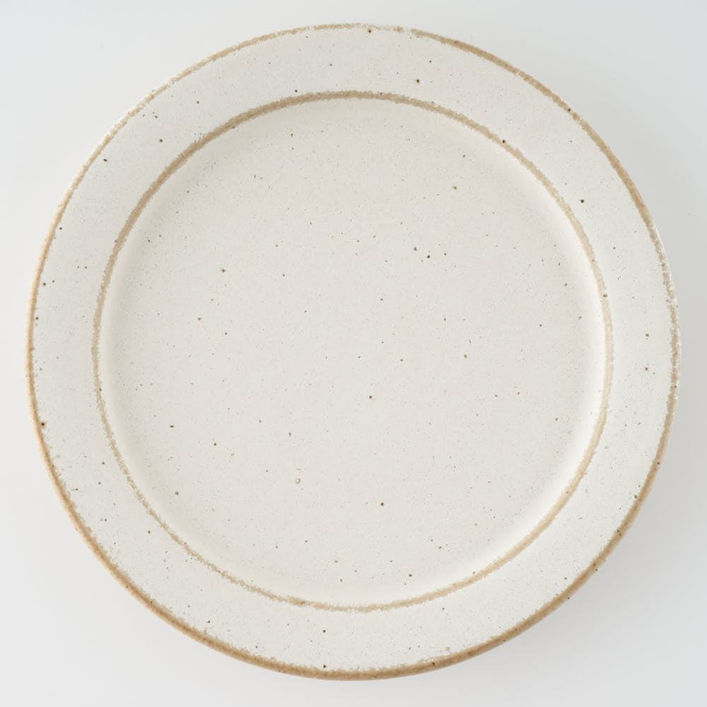作家 長谷川哲也 洋皿18cm(白) 作家 長谷川哲也 陶磁器作家もの