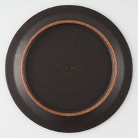 作家 長谷川哲也 洋皿24cm(黒) 作家 長谷川哲也 陶磁器作家もの