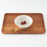 作家 長谷川哲也 浅鉢15cm(白) 作家 長谷川哲也 陶磁器作家もの