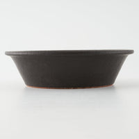 作家 長谷川哲也 浅鉢15cm(黒) 作家 長谷川哲也 陶磁器作家もの