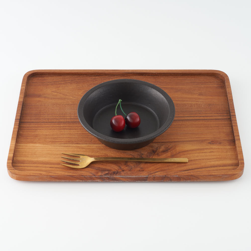 作家 長谷川哲也 浅鉢15cm(黒) ¥3,300 大人の焼き物