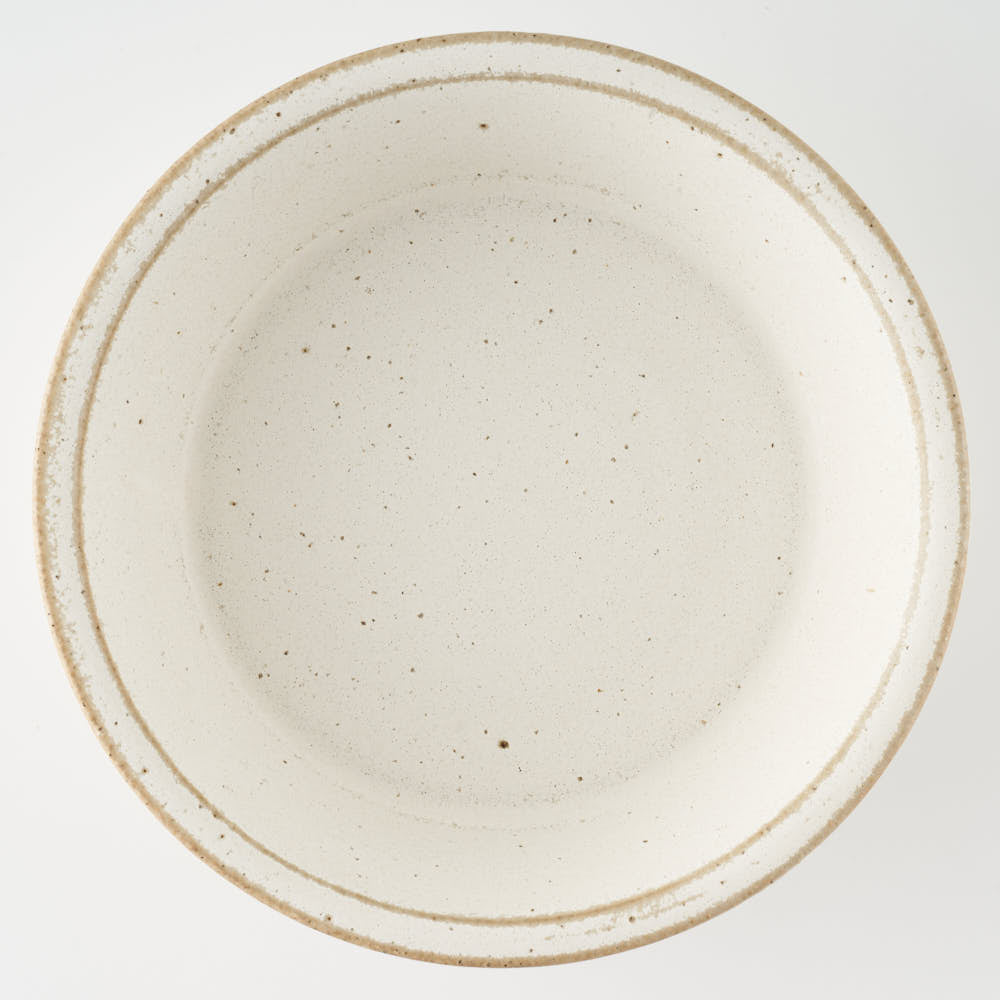 作家 長谷川哲也 浅鉢18cm(白) 作家 長谷川哲也 陶磁器作家もの